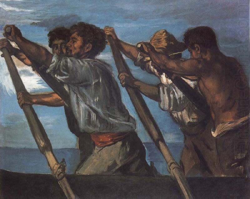 Oarsmen.Study for a Fresco at the Zoological Station in Naples, Hans von Maress